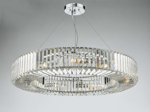 Teyana 9 Light Pendant Polished Chrome Crystal - Image 5