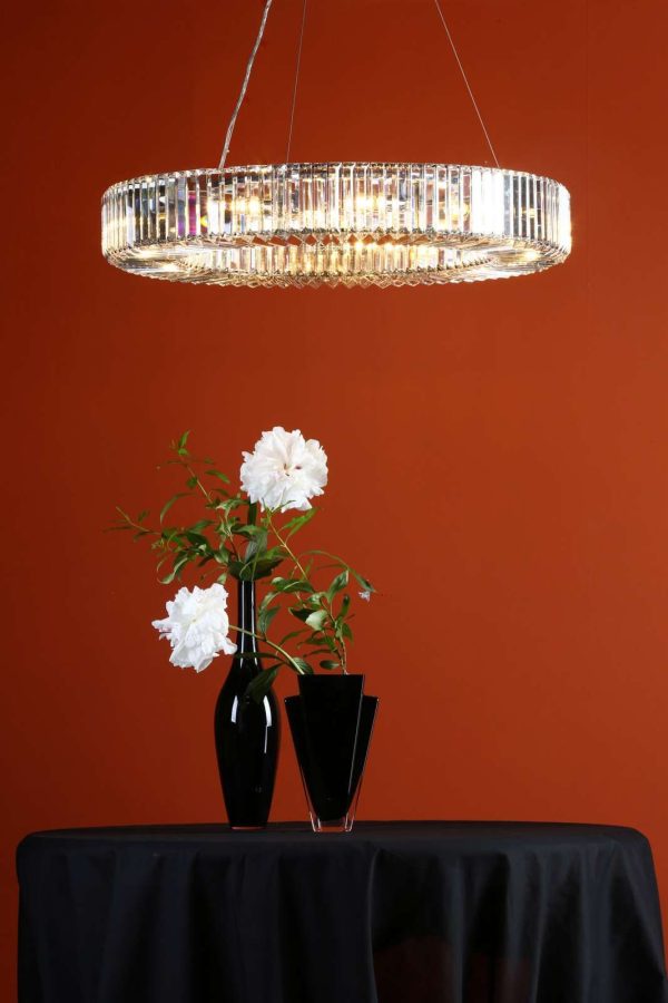 Teyana 9 Light Pendant Polished Chrome Crystal - Image 6