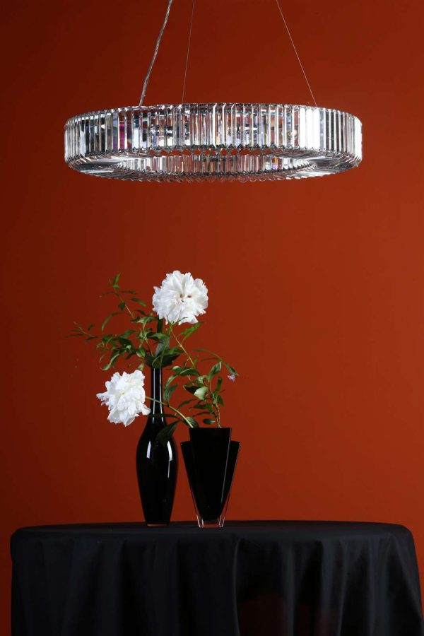 Teyana 9 Light Pendant Polished Chrome Crystal - Image 7