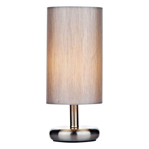 Tico Touch Table Lamp Satin Chrome With Shade - Image 3