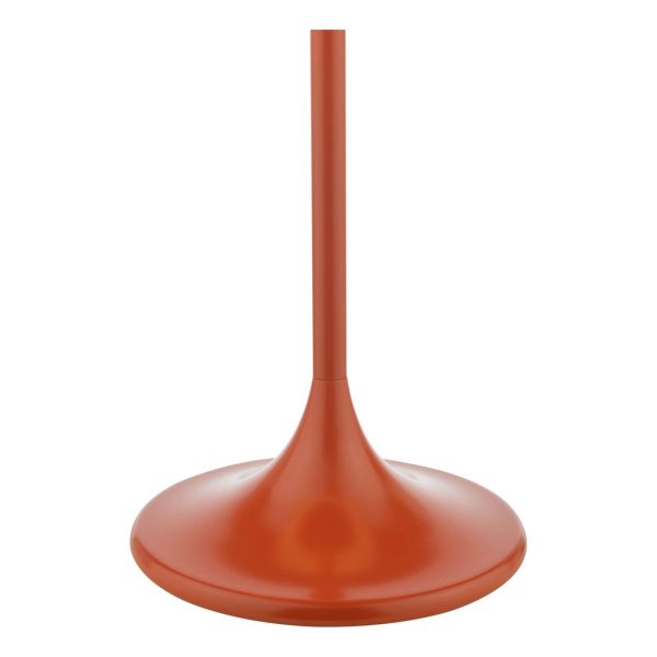 Toledo Table Lamp Satin Orange With Shade - Image 5