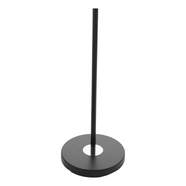 Tower 3 Light Floor Lamp Matt Black and Polished Chrome - Image 5