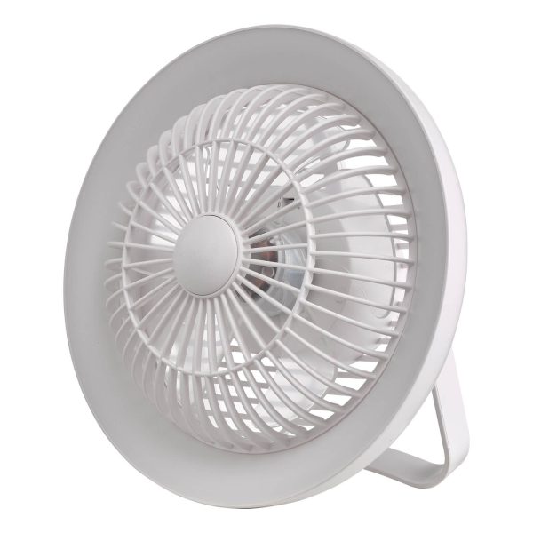 Turbo Desk Fan With Lamp White LED - Image 2