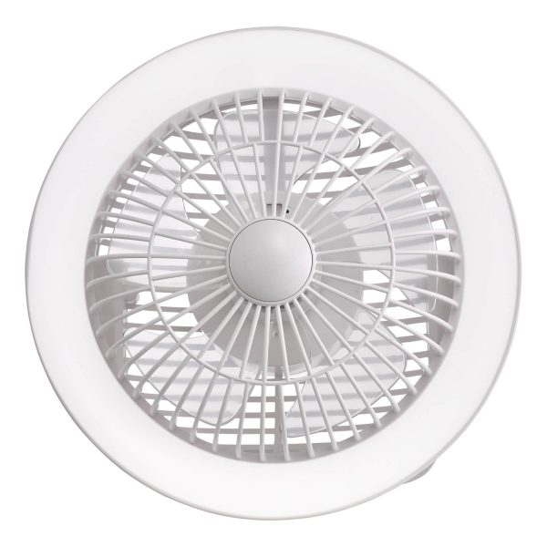 Turbo Desk Fan With Lamp White LED - Image 3