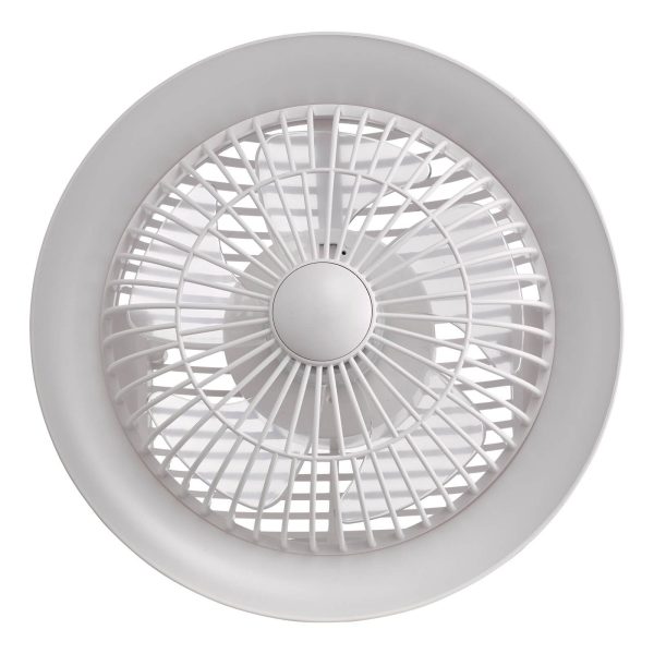 Turbo Desk Fan With Lamp White LED - Image 4