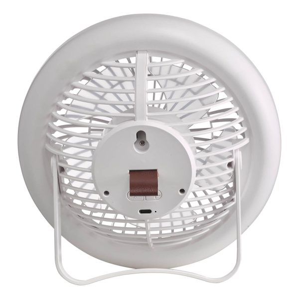 Turbo Desk Fan With Lamp White LED - Image 9