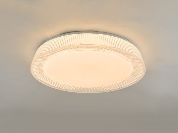 Udell Flush Acrylic LED Ceiling Light - Image 3