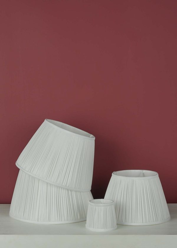 Ulyana Pleated Shade 14cm Ivory - Image 2