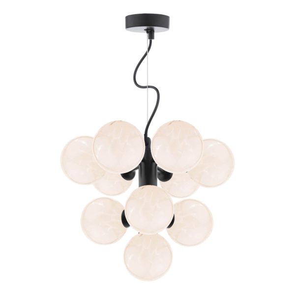 Vine 10 Light Pendant Satin Black