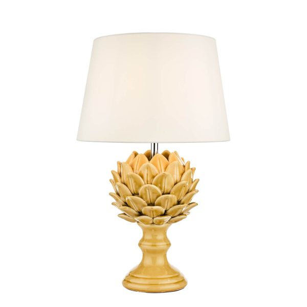 Violetta Table Lamp Yellow Ceramic Base Only - Image 2