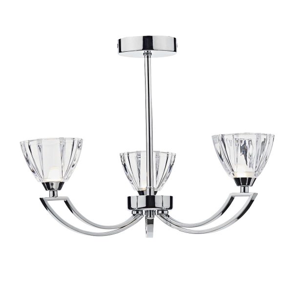 Vito 3 Light Semi Flush Polished Chrome - Image 4