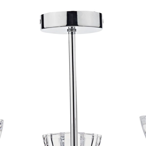 Vito 3 Light Semi Flush Polished Chrome - Image 3