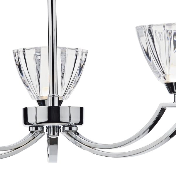 Vito 3 Light Semi Flush Polished Chrome