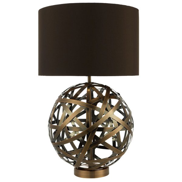 Voyage TL Woven Antique Copper Ball with Matching Lined Shade. - Image 3