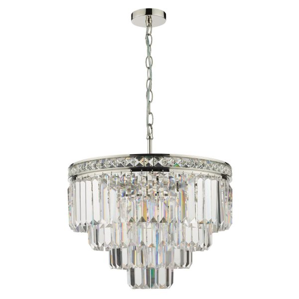 Vyana 4 Light Pendant Polished Nickel Crystal - Image 2