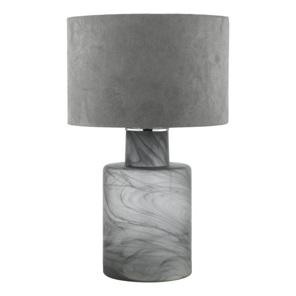 Wanda Table Lamp Smoked Glass With Shade - Image 2