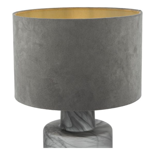 Wanda Table Lamp Smoked Glass With Shade - Image 3