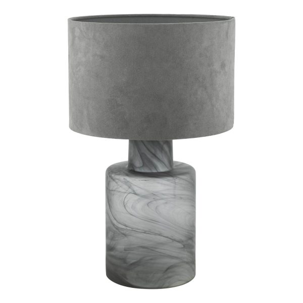 Wanda Table Lamp Smoked Glass With Shade - Image 5