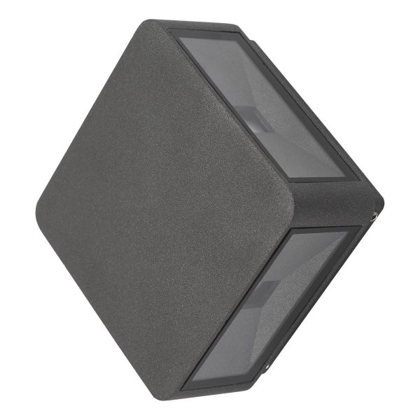 Weiss 4 Light Wall Light Square Anthracite IP65 LED - Image 2