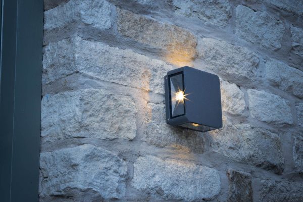 Weiss 4 Light Wall Light Square Anthracite IP65 LED - Image 5