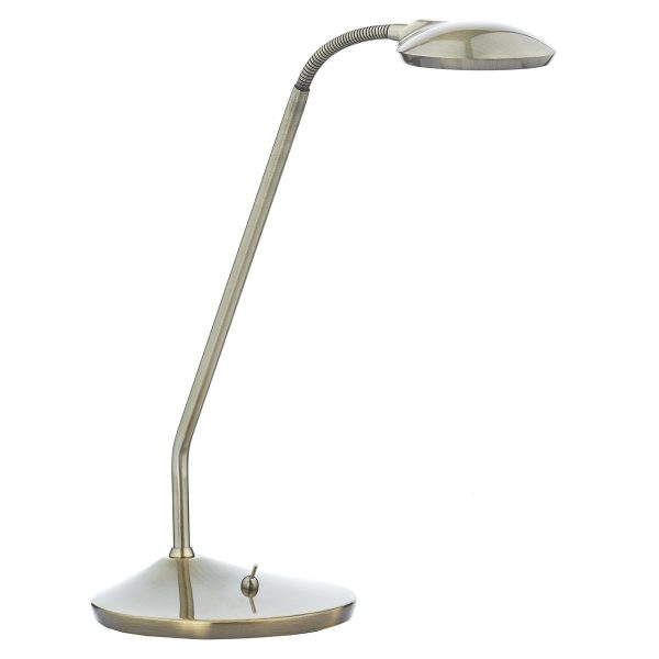 Wellington Table Lamp Antique Brass LED - Image 3