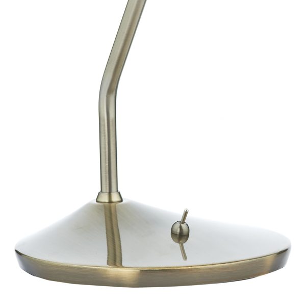 Wellington Table Lamp Antique Brass LED