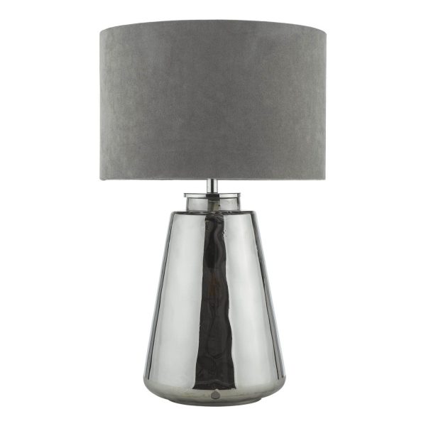 Wycliffe Table Lamp Smoked Glass With Shade - Image 2