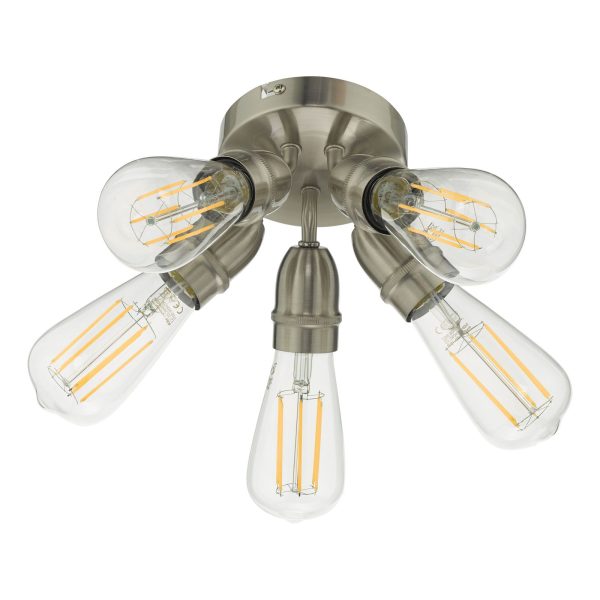 Yao 5 Light Flush Satin Nickel - Image 2