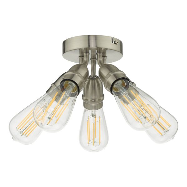 Yao 5 Light Flush Satin Nickel - Image 3