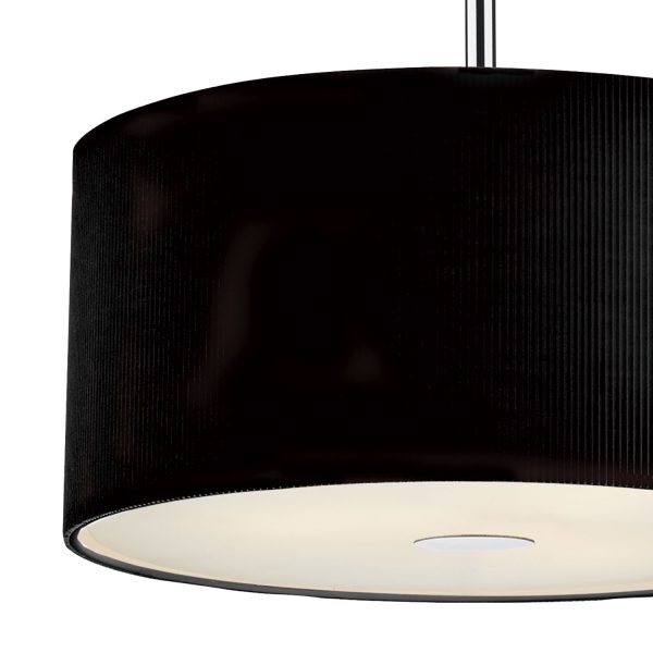 Zaragoza 3 Light Pendant Black 400MM - Image 2