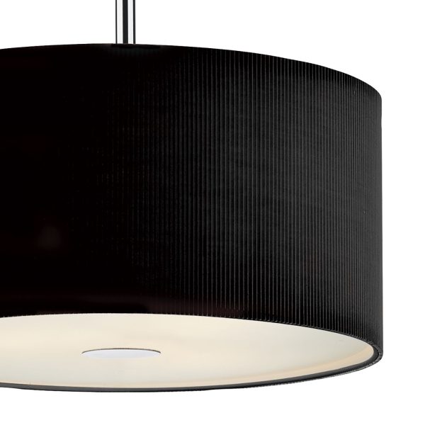 Zaragoza 3 Light Pendant Black 400MM - Image 3