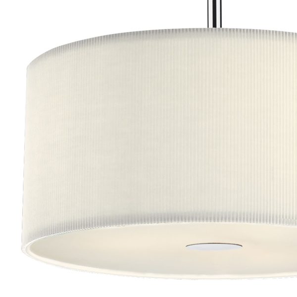 Zaragoza 3 Light Pendant Cream 400MM - Image 2