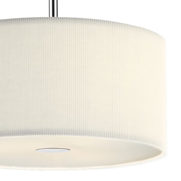 Zaragoza 3 Light Pendant Cream 400MM - Image 3