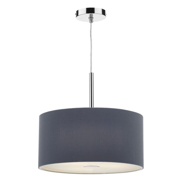 Zaragoza 3 Light Pendant 40CM Grey