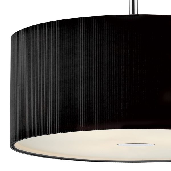 Zaragoza 3 Light Pendant Black 600MM - Image 2