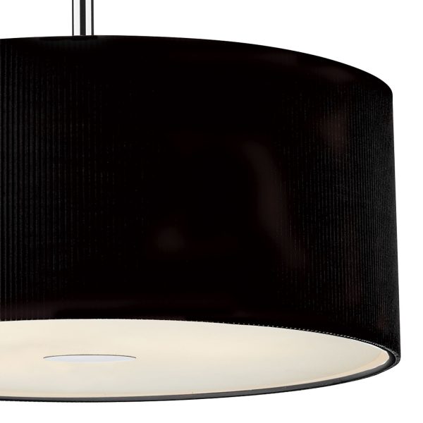 Zaragoza 3 Light Pendant Black 600MM - Image 3