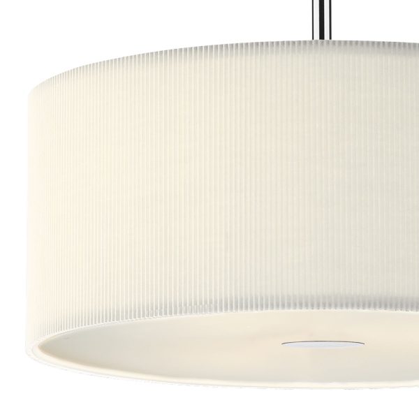 Zaragoza 3 Light Pendant Cream 600MM - Image 2