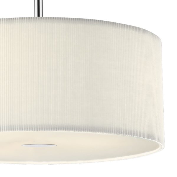 Zaragoza 3 Light Pendant Cream 600MM - Image 3