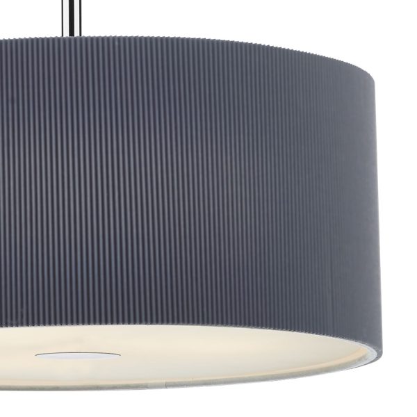 Zaragoza 3 Light Pendant 60CM Grey - Image 3