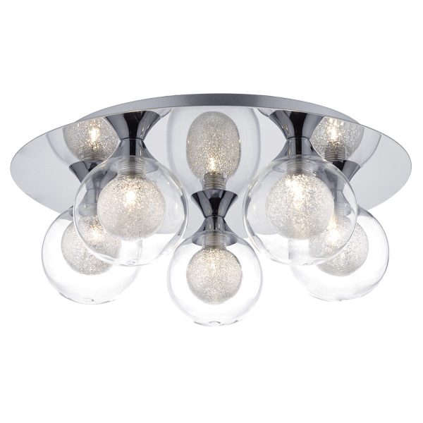 Zeke 5 Light Flush Polished Chrome - Image 2