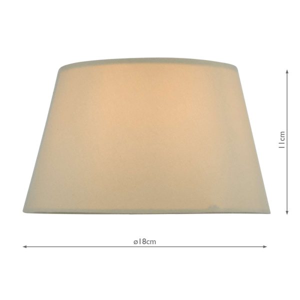 Zira Taupe Faux Silk Candle Clip Shade 18cm - Image 3