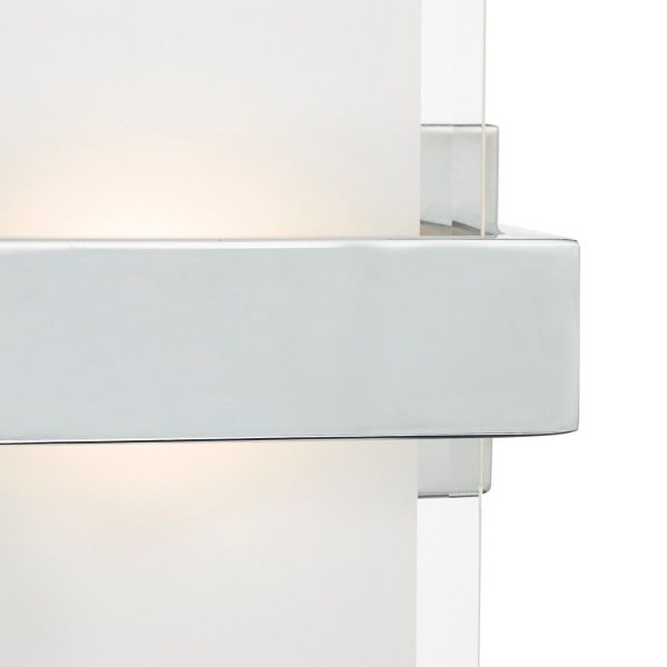 Apt LED Wall Light Polished Chrome & Glass - Image 3