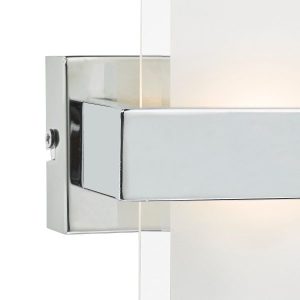 Apt LED Wall Light Polished Chrome & Glass - Image 2