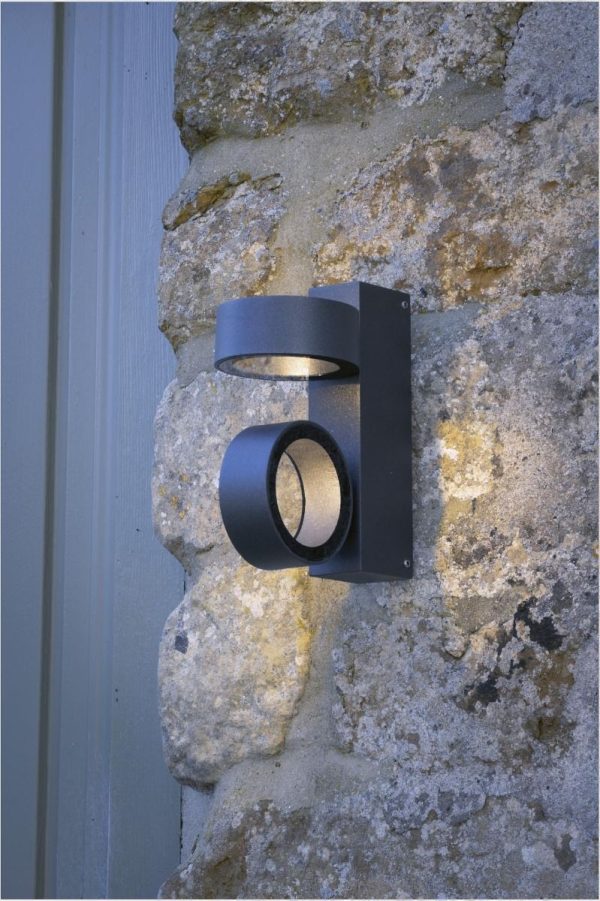 Bohdan Wall Light 2 Circle Anthracite IP65 LED - Image 5