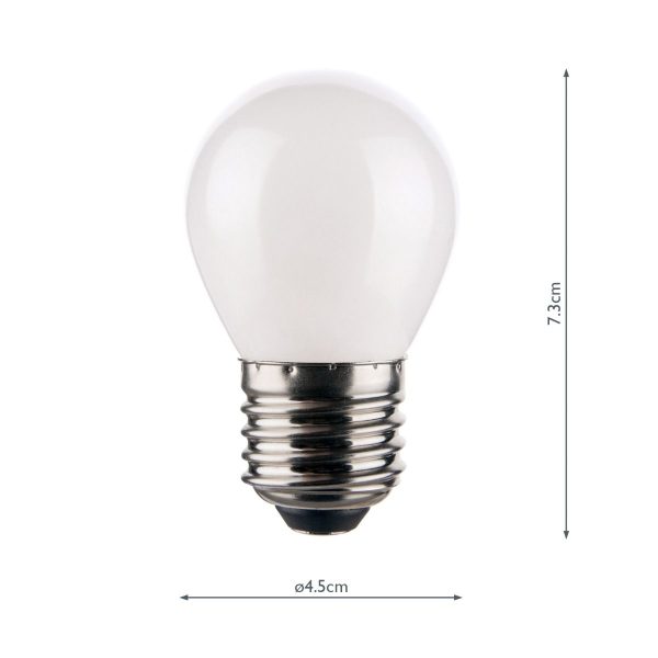 (Pack of 5) LED Golf Ball Light Bulb (Lamp) ES/E27 4W 400LM - Image 4