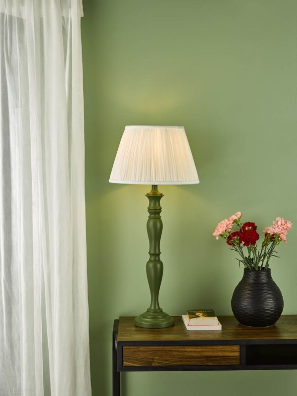 Caycee Table Lamp Green With Shade - Image 6