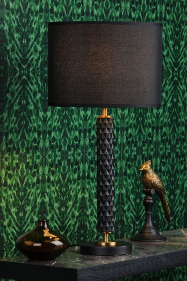 Emani Table Lamp Black Aged Gold Base Only - Image 4