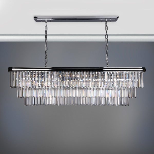 Eulalia 10 Light Chandelier Polished Chrome Crystal - Image 9