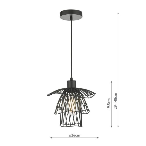 Gonzalo Pendant Satin Black - Image 5