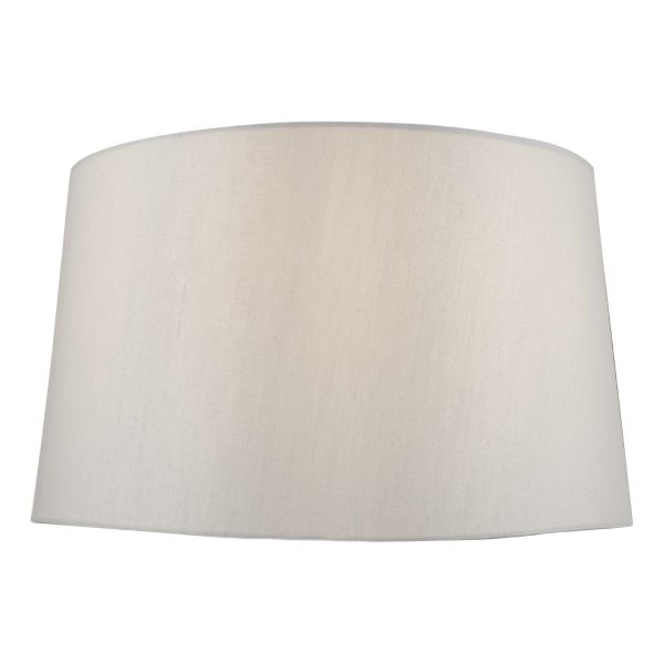 Griffith Grey Faux Silk Tapered Drum Shade 30cm